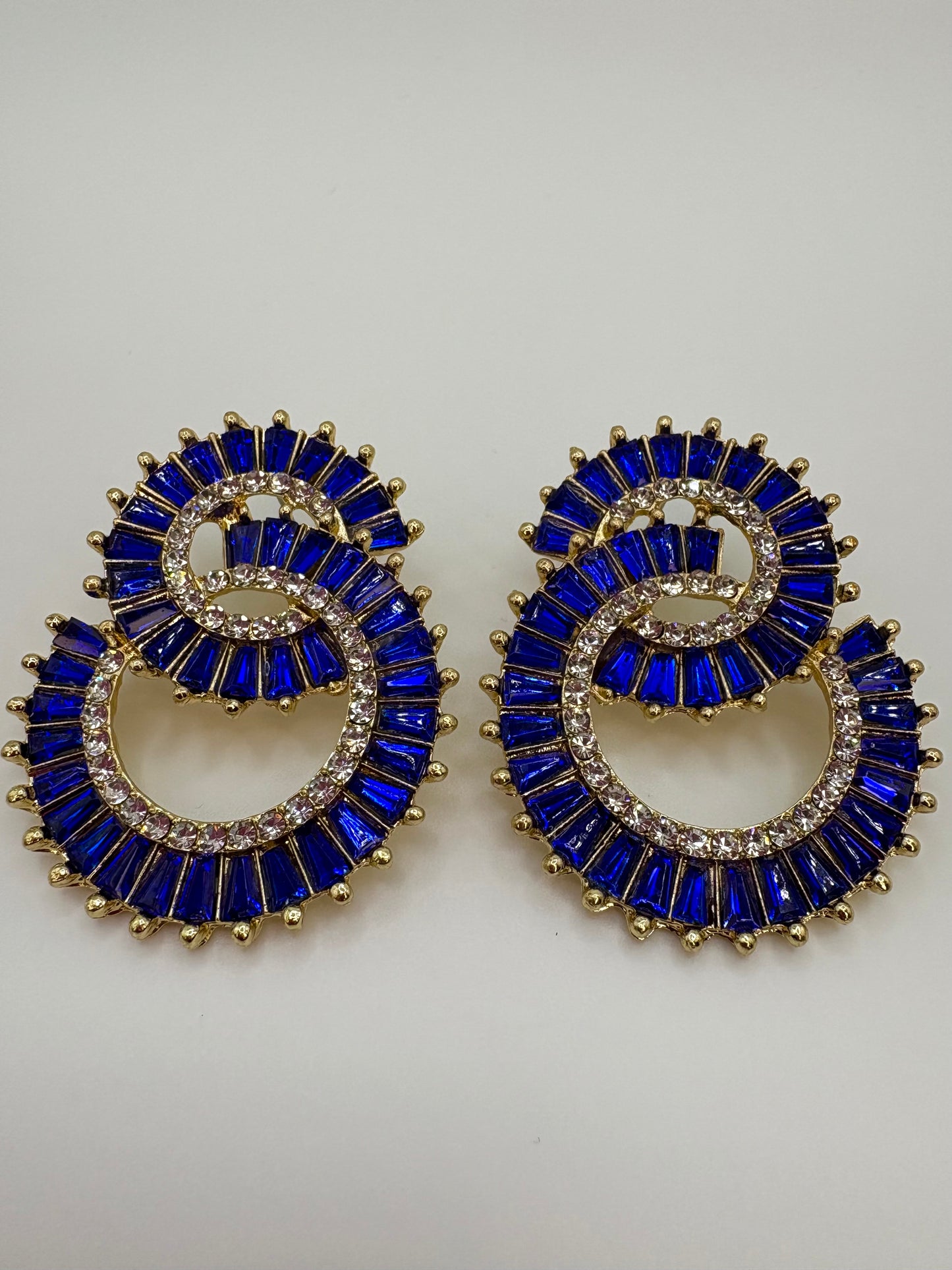 Sapphire Swirl Earrings