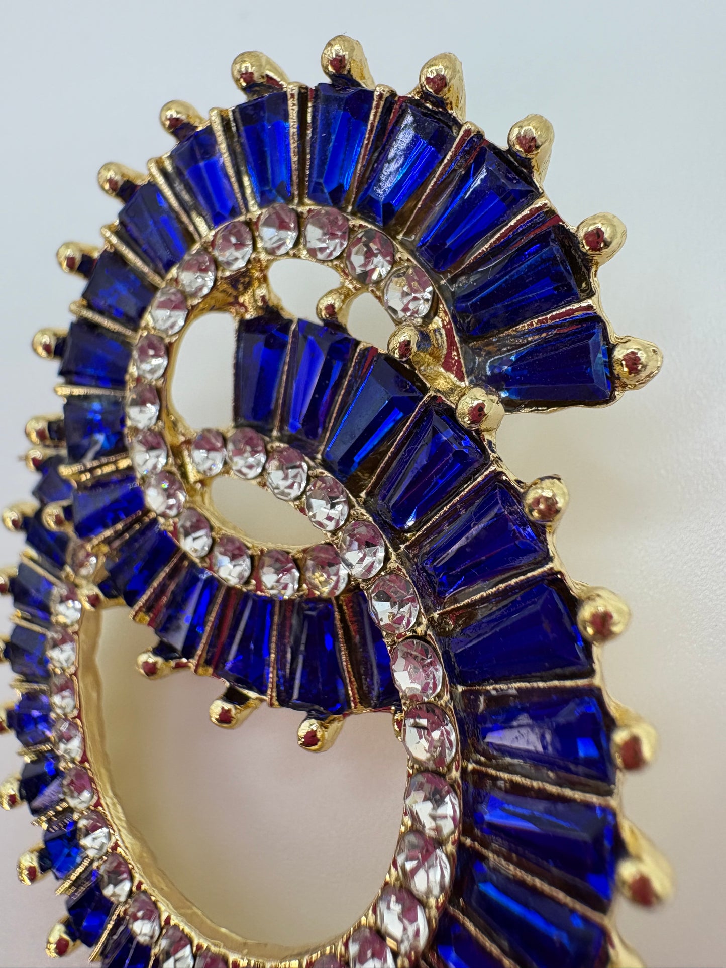 Sapphire Swirl Earrings