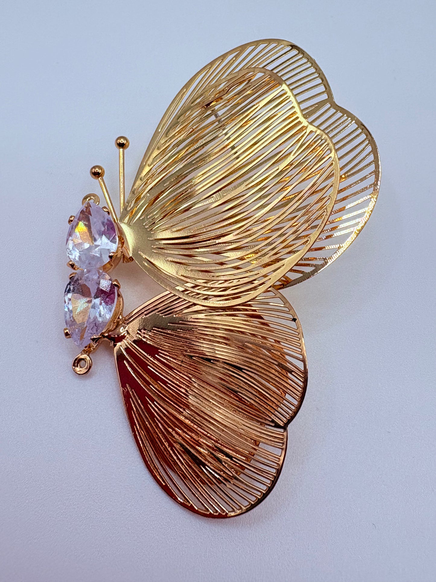METALLIC BUTTERFLY EARRINGS