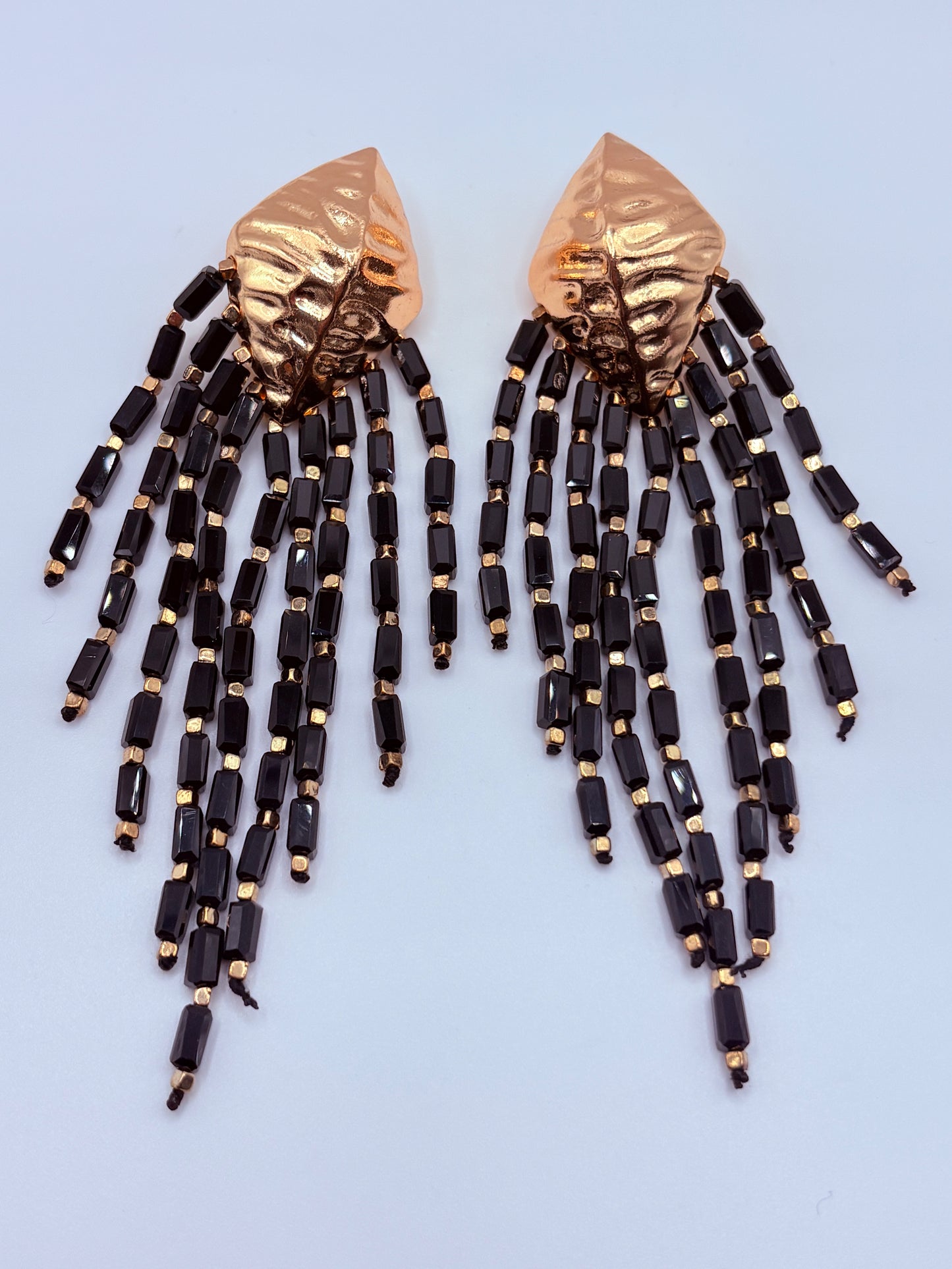 BEADED FRINGE EARRINGS