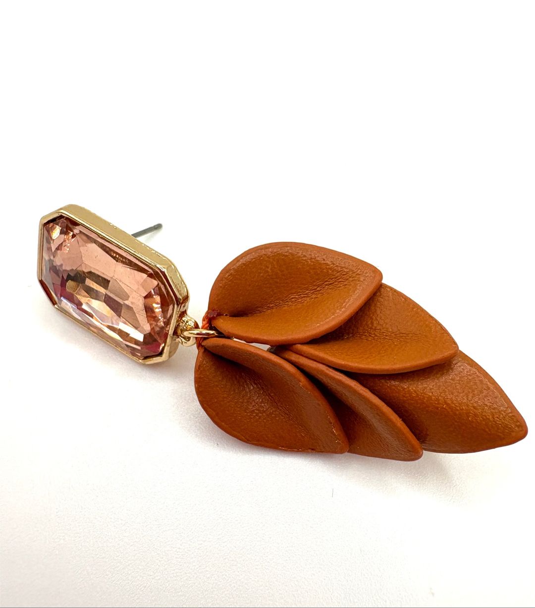 Cognac Petals Earrings